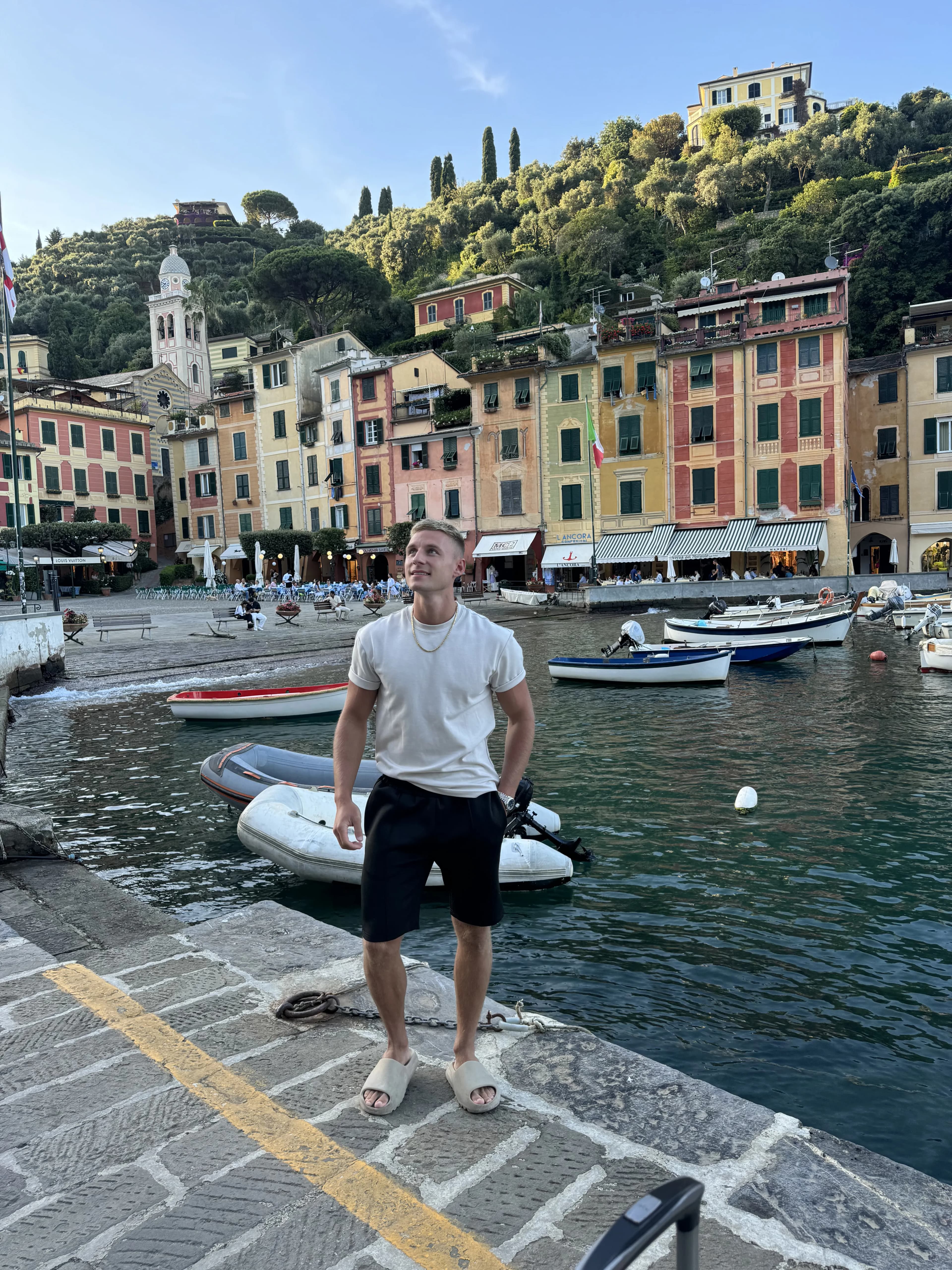 Max in Portofino, Italy